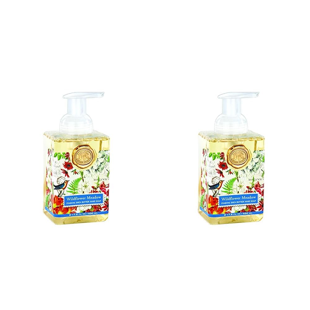 Michel Design Works Foaming Hand Soap, Wildflower Meadow, 17.8 Fluid Ounce (Pack of 2)