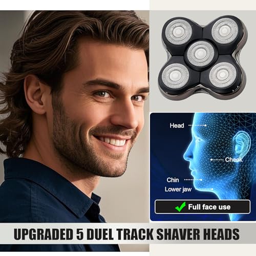 Shaver Replacment Heads Compatible with Remington Balder Boss XR7120/XR7100/XR1600/RX7 Shavers (2 Pack)
