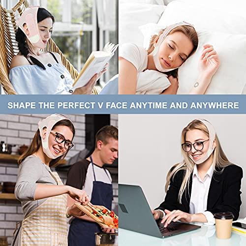 Adjustable Double Chin Strap - Jawline Support Face Band