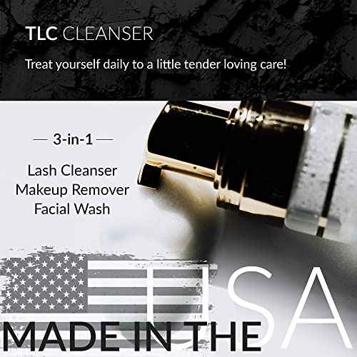 Lash Affair TLC Eye-Lash Extension Cleanser Foam Face Wash with Tea Tree Oil, Lash Shampoo, Facial Cleanser, Makeup Remover, Water-Based Eye-Lash Cleanser Oil-Free, 50 ml