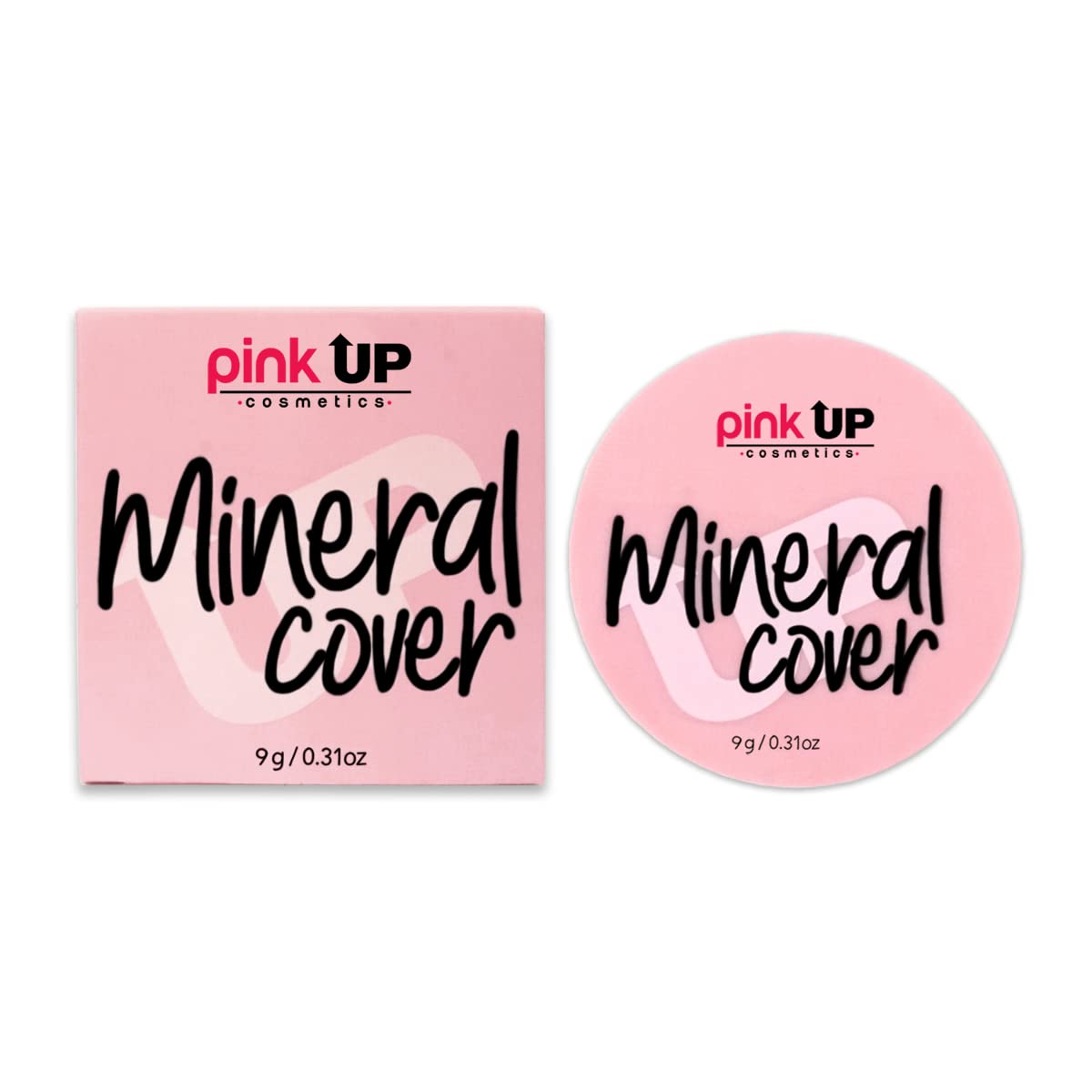 PINK UP Mineral Cover Compact Powder| Make Up| Setting Powder| Pressed Powder| Face Make Up |Long-lasting| Full coverage| Does not clog skin pores| Model PKM500