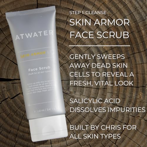 ATWATER Midnight Voyage Gift Set ? 3-Piece Men¡¯s Skincare Kit with Face Scrub, Eye Cream & Facial Moisturizer, Clean Skincare Set for Travel & Daily Hydration