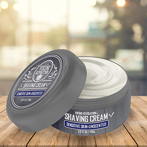 Viking Revolution Unscented Shaving Cream for Men - 5.3 oz Pack of 1