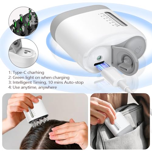 Minoxidil Hair Oil Applicator with Scalp Massager - 2-in-1 Treatment