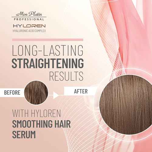Mon Platin Professional Hair Care Product Serum with Hyaluronic Acid for Straightened Hair, 1.69 Fl Oz