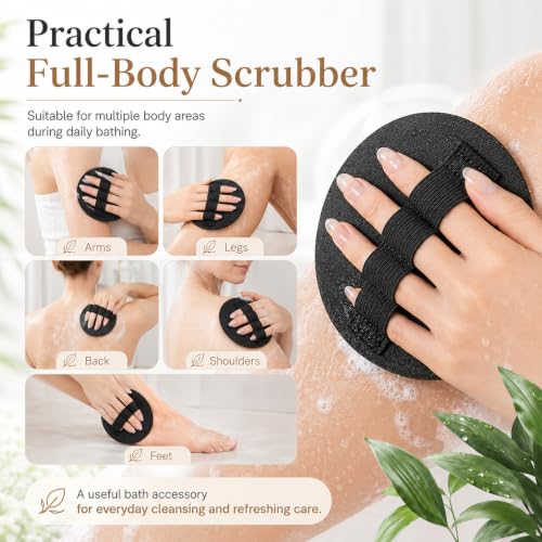 Exfoliating Bath Scrubber Glove - Soft Bristles for Daily Shower Care (2PCS)