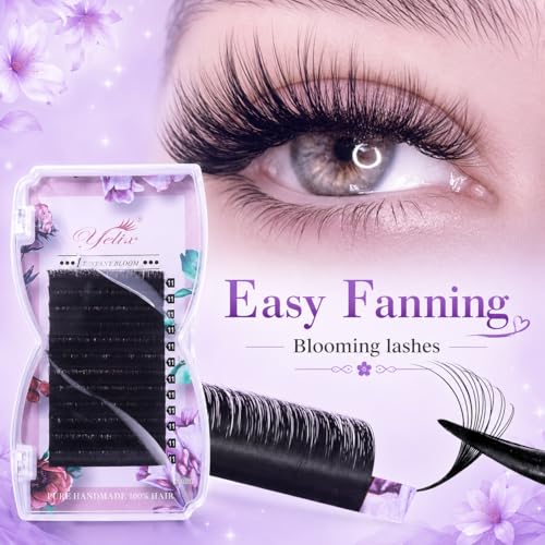Yelix Easy Fan Lash Extensions B/C/CC/D Curl 8-15mm