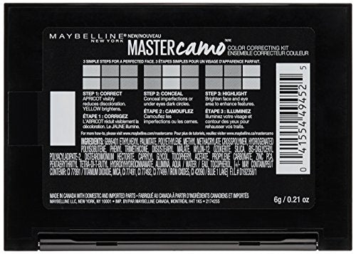 Maybelline Master Camo Color Correcting Kit, Medium, 0.21 oz