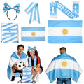 Soccer Fan Cheer Kit - Flag Cape Scarf Headband & Bag