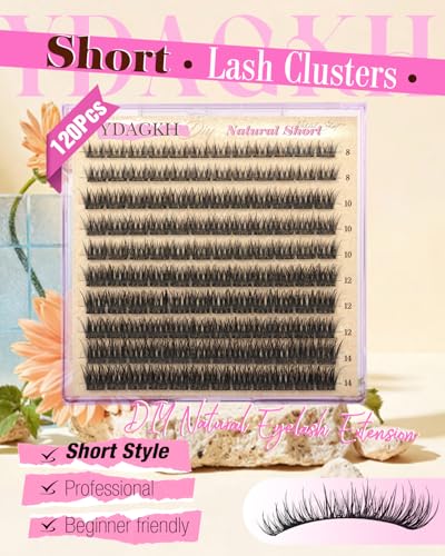 Short Lash Clusters 8-14mm Natural Wispy Eyelash Extensions