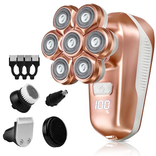 Women’s 5-in-1 Waterproof Electric Shaver with Magnetic Head & LED Display