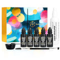 AuraKnit Professional Eyebrow Kit - 5 Salon Shades with Brush