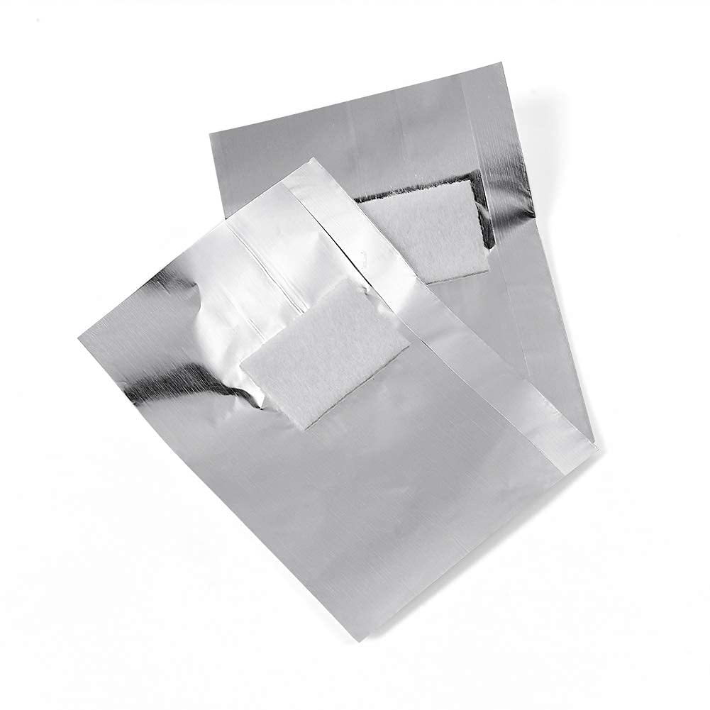 INHDBOX 500Pcs Nail Polish Remover Nail Foil Wraps Nail Gel Remover Soak Off Foils with large Cotton Pads