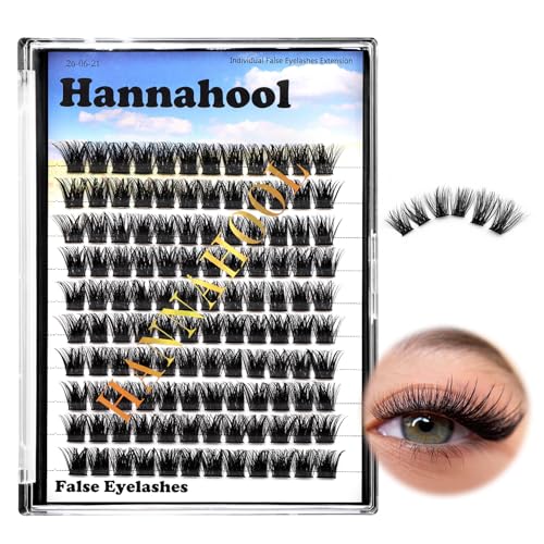 Large Tray,10-20mm to Choose DIY Eye Lashes Extensions 120 Cluster Wide Stem Eyelashes Soft and Lightweight Individual False Eyelashes Dramatic Look (10mm)