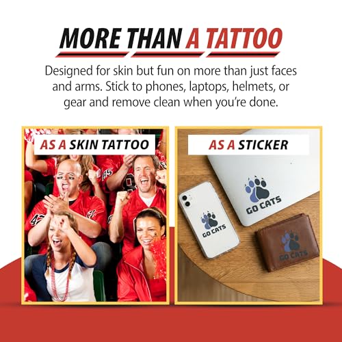NCAA Georgia Bulldogs 4-Pack Temporary Waterless Uga Mascot Tattoos