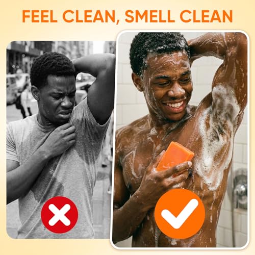 Persimmon Soap Bar - 3 Pack for Body Odor Control & Sensitive Skin
