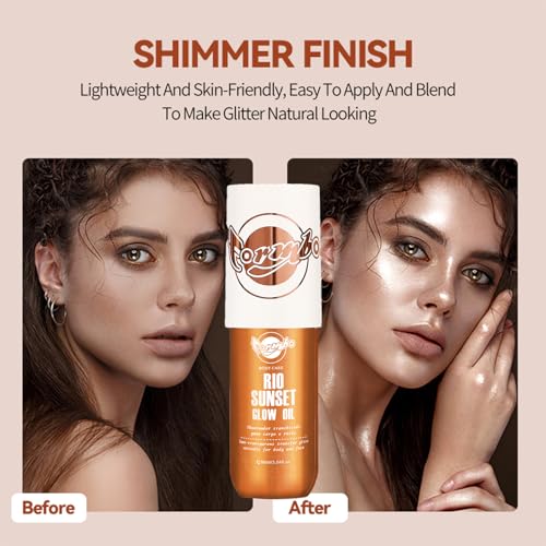 Body Glow Oil Highlighter - Golden Shimmer, 90ML