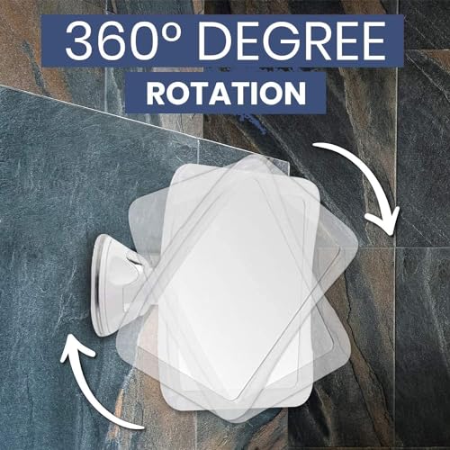 Fogless 3X Magnifying Shower Mirror with Suction Cup - 6.3"