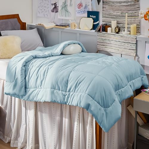 Bedsure Comforter Duvet Insert - Quilted Comforters Twin XL Size, All Season Duvet, Down Alternative Bedding Comforter with Tabs(Light Blue,Twin XL 92"x68")