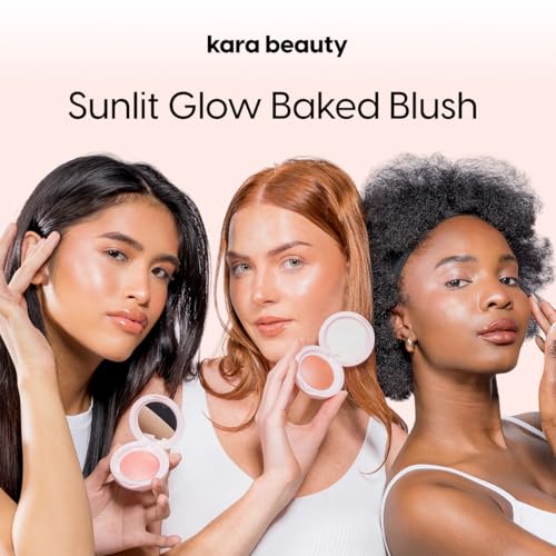 Kara Beauty Baked Blush - Champagne Sky Coral