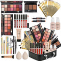 Coliusa All-in-One Makeup Kit for Women Set1 with Eyeshadow, Foundation, Lip Gloss & Brushes