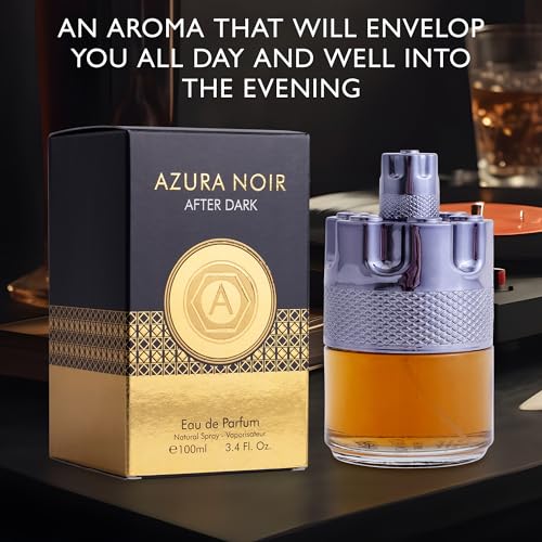 Azura Noir After Dark Eau De Parfum for Men - Woody Spicy Cologne 100ml
