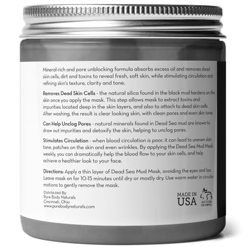 Dead Sea Mud Mask 8.8oz - Acne & Blackhead Clay