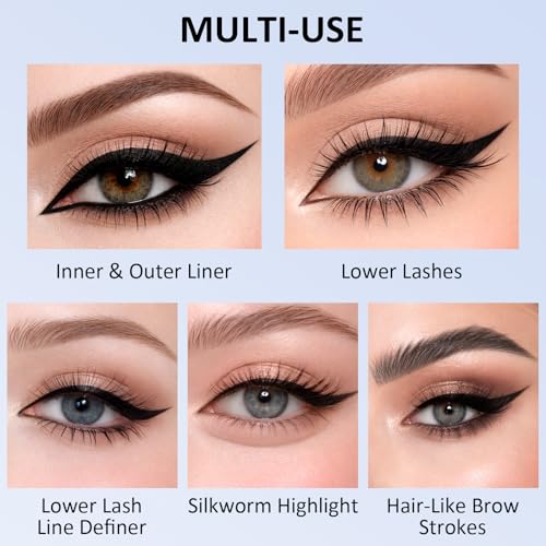 Waterproof Black Liquid Eyeliner with Micro Angled Tip