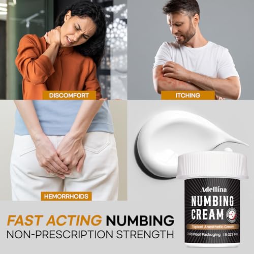 Numbing Cream Maximum Strength: Long Lasting Extra Relief with Arnica and Emu Oil 1.5oz/ 44ml