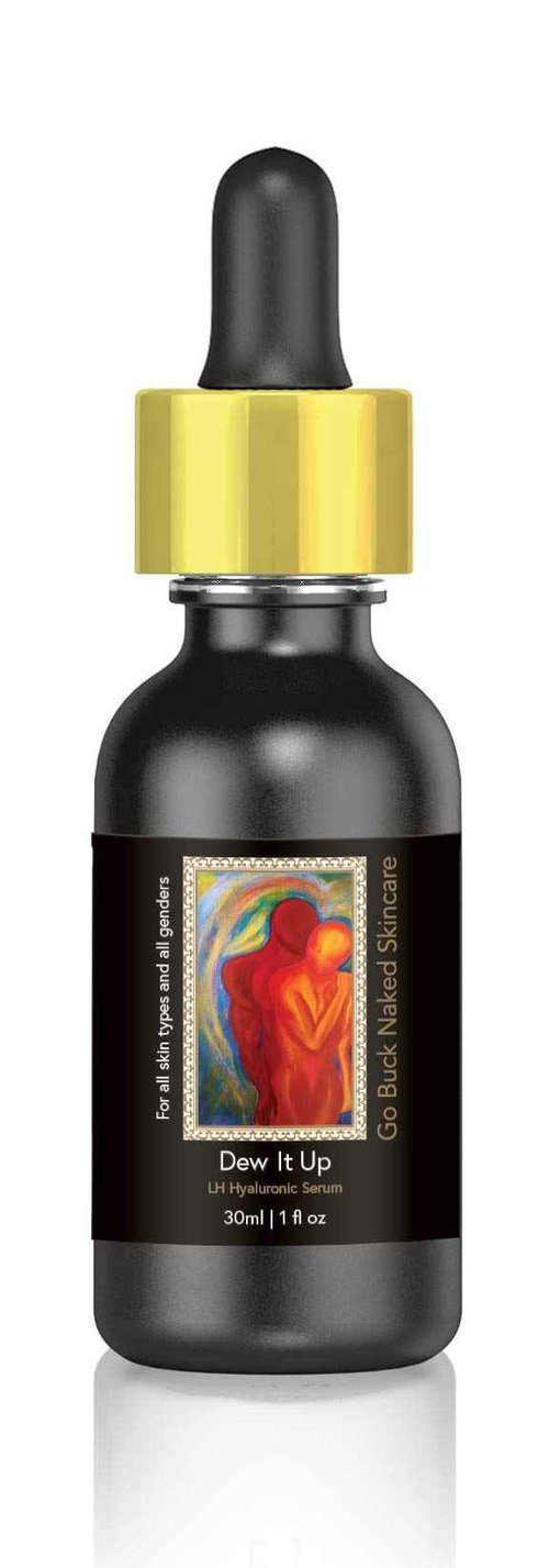 Dew It Up Serum 100% Hyaluronic Acid. Made in USA Natural Organic Moisturizer for Men & Women Anti aging Pore minimizer-Best Hyaluronic acid 1,000x its moisture weight
