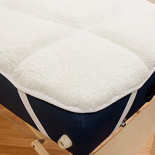 Body Linen Abundance Quilted Fleece Massage Table Pad Set with Face Cover