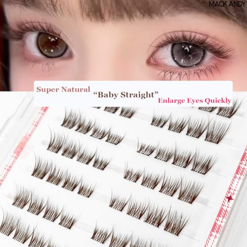 Brown Self-Adhesive Eyelash Clusters 9-12mm, 64 Pack