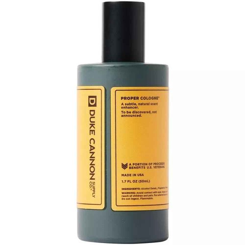 Duke Cannon Proper Cologne Sawtooth | Men's Eau de Parfum | Alpine Air and Cedarwood | Fresh, Woodsy, Long-Lasting Scent | 1.7 fl oz