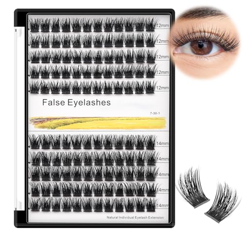 D Curl Cluster Lashes 120 Mixed 10-14mm - Eyelash Extensions