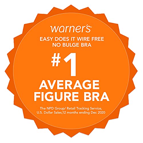 Warner's womens Easy Does It Underarm Smoothing With Seamless Stretch Wireless Lightly Lined Comfort Rm3911a Bra, Rich Black, X-Small US