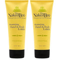 The Naked Bee Nourishing Body Lotion for All Skin Types (6.7 Fl oz) Moisture Replenishing Lotion for Dry Skin with Citron & Honey (Pack of 2)