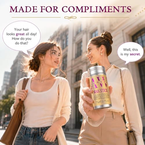 Hair Wax Stick for Flyaways & Styling - Kids & Women Hair Accessories