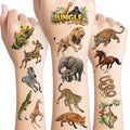 96 PCS Jungle Animal Temporary Tattoos for Kids