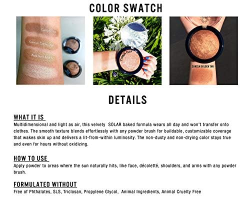 J.CAT BEAUTY Golden Soleil Baked Bronzer - Cancun Tan