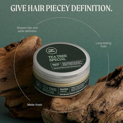Tea Tree Hair Styling Cream - Matte Finish, Long-Lasting Hold
