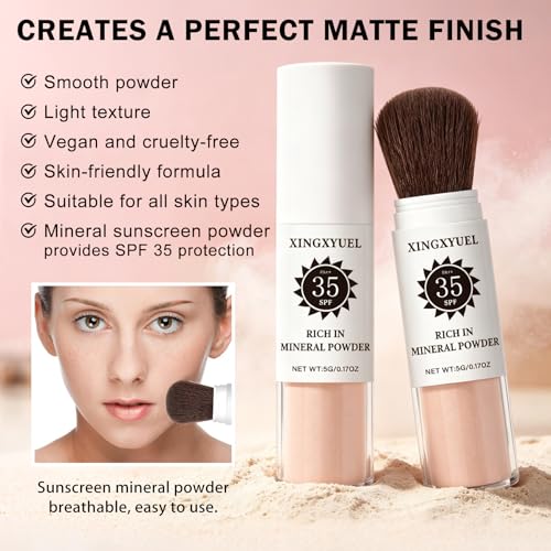Mineral Sunscreen Setting Powder SPF 35 with Brush