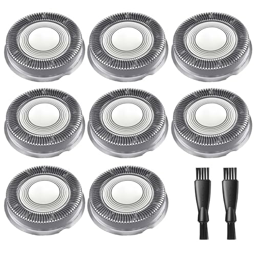Norelco Head Shaver Replacement Heads Compatible with Philips Norelco Head Shaver Pro HS5980 HS7980 HS9980, 8PCS HS740 Blade Refill, 2 Cleaning Brush