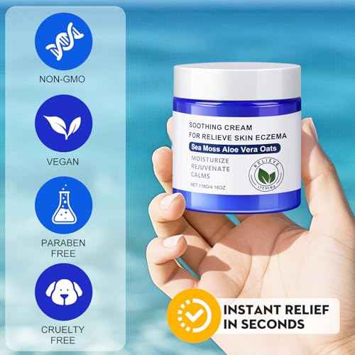 Soothe Your Skin with All Natural Eczema Cream Made from Sea Moss, Hydrating Comfort for Sensitive & Dry Skin ? Fragrance Free Skin Care Solution - Section New