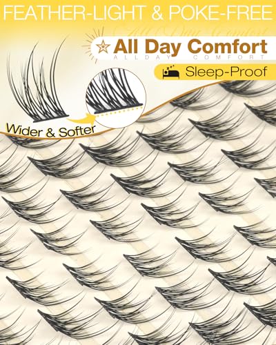 Natural Lash Clusters Kit 8-12MM Cat Eye with Glue