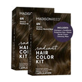 Madison Reed 6N Medium Neutral Brown Hair Color Kit - Gray Blending, PPD-Free