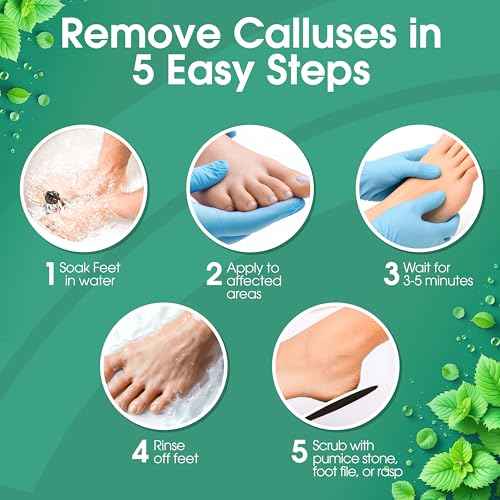 Callus Maintenance Pack, Bundle Includes Mint Scented Callus Remover, Metal Foot Rasp, Foot File, and 4 Pairs of Gloves, Salon Grade Foot Care, Home Manicure and Pedicure Kit