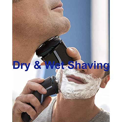 Handsome Face Replacement Blades for Handsomeface Replacement Head Electric Razor for Men Rotary Shaver, 3 Pack Replacement Heads, 2 Cleaning Brush