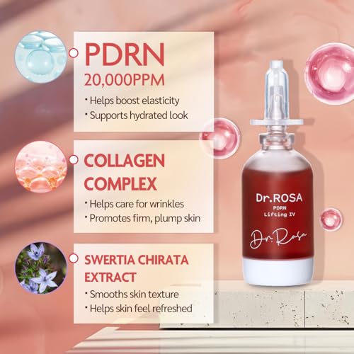 DR.ROSA PDRN Lifting Serum | Firming & Revitalizing Korean Skincare | Helps Improve Skin Elasticity & Radiance | Vegan & Cruelty-Free