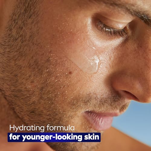 NIVEA MEN Age Defense Instant Hydrating Face Serum for Dry Skin, With Pro-Retinol and Hyaluronic Acid, Facial Serum Helps Reduce Look of Fine Lines and Wrinkles, 1.7 Fl Oz Bottle