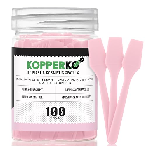 Kopperko Cosmetic Spatulas 2.5" Small Plastic 100 Pack